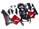 Migliori Carena Moto Honda CBR600RR 2003-2004 - Rosso Nero Lucido Nero Opaco