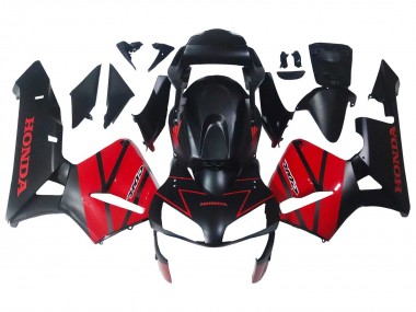 Migliori Carena Moto Honda CBR600RR 2003-2004 - Rosso Nero Lucido Nero Opaco