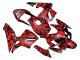 Migliori Carena Moto Honda CBR600RR 2003-2004 - Nero Rosso Grigio Camouflage