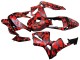 Migliori Carena Moto Honda CBR600RR 2003-2004 - Nero Rosso Grigio Camouflage