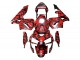 Migliori Carena Moto Honda CBR600RR 2003-2004 - Nero Rosso Grigio Camouflage