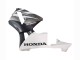Migliori Carena Moto Honda CBR600RR 2003-2004 - Bianco Nero Opaco Corsa