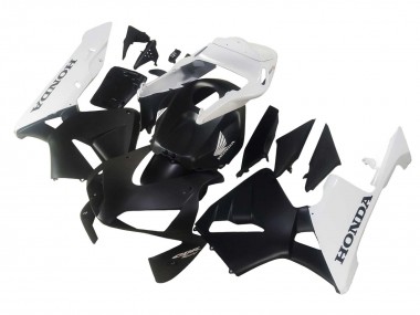 Migliori Carena Moto Honda CBR600RR 2003-2004 - Bianco Nero Opaco