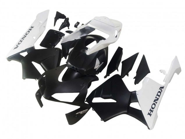 Migliori Carena Moto Honda CBR600RR 2003-2004 - Bianco Nero Opaco
