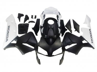 Migliori Carena Moto Honda CBR600RR 2003-2004 - Bianco Nero Opaco