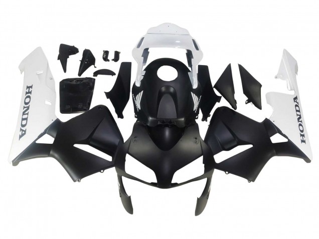 Migliori Carena Moto Honda CBR600RR 2003-2004 - Bianco Nero Opaco