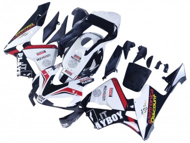 Migliori Carena Moto Honda CBR600RR 2003-2004 - Bianco Rosso Nero Lucido DENSO Rimont