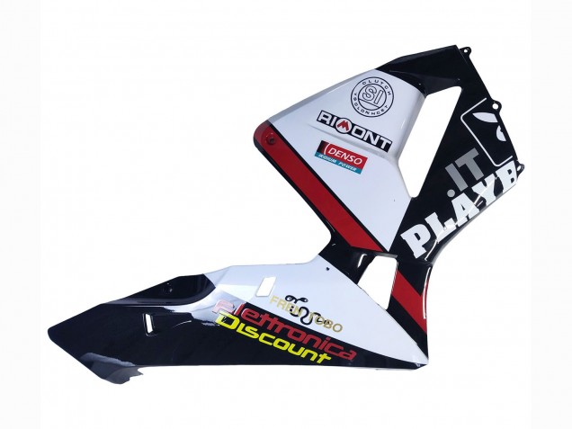 Migliori Carena Moto Honda CBR600RR 2003-2004 - Bianco Rosso Nero Lucido DENSO Rimont