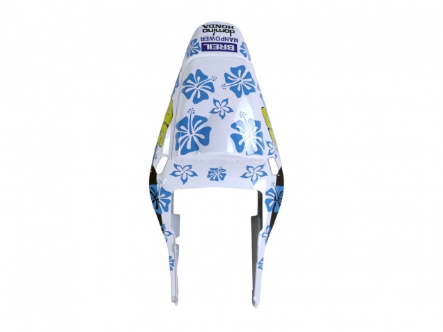 Migliori Carena Moto Honda CBR600RR 2003-2004 - Bianco Blu Rosso Nastro Azzurro 46