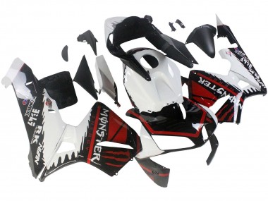 Migliori Carena Moto Honda CBR600RR 2003-2004 - Bianco Rosso Nero Lucido Mostro