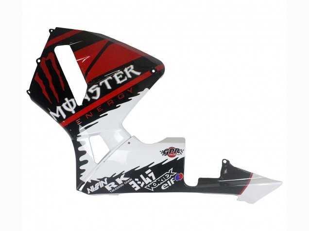 Migliori Carena Moto Honda CBR600RR 2003-2004 - Bianco Rosso Nero Lucido Mostro