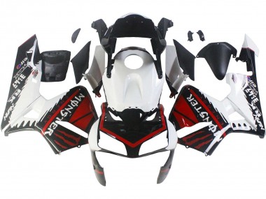 Migliori Carena Moto Honda CBR600RR 2003-2004 - Bianco Rosso Nero Lucido Mostro
