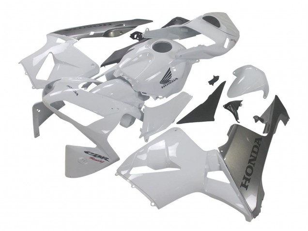 Migliori Carena Moto Honda CBR600RR 2003-2004 - Argento Bianco
