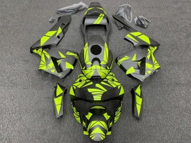 Migliori Carena Moto Honda CBR600RR 2003-2004 - Giallo Nero Opaco