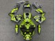 Migliori Carena Moto Honda CBR600RR 2003-2004 - Giallo Nero Opaco