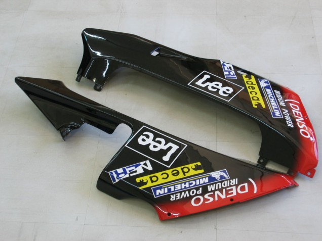 Migliori Carena Moto Honda CBR600RR 2005-2006 - Rosso Bianco Blu DENSO