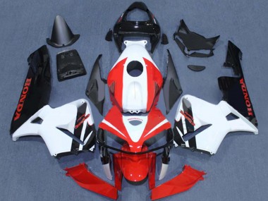 Migliori Carena Moto Honda CBR600RR 2005-2006 - Rosso Bianco Nero