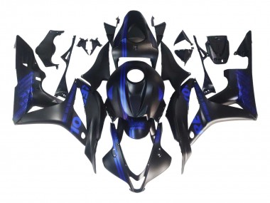 Migliori Carena Moto Honda CBR600RR 2007-2008 - Nero Opaco Blu Repsol