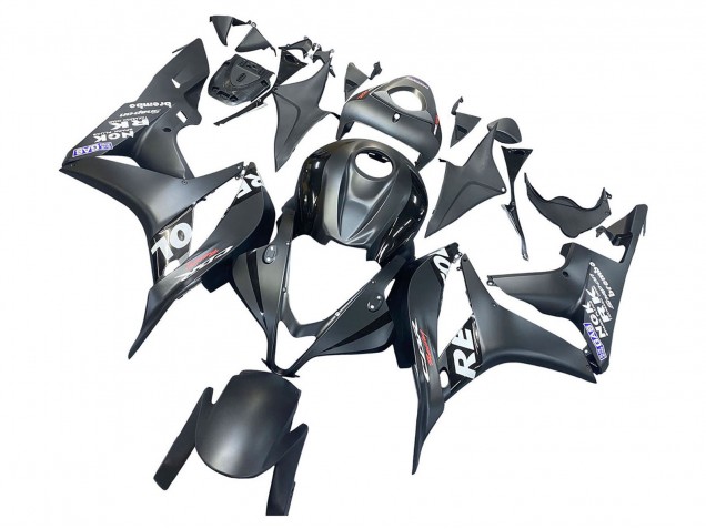 Migliori Carena Moto Honda CBR600RR 2007-2008 - Nero Opaco Bianco Repsol