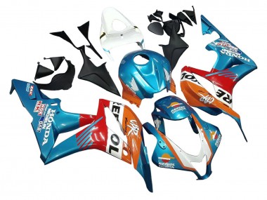 Migliori Carena Moto Honda CBR600RR 2007-2008 - Arancia Bianco Rosso Blu Repsol