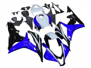 Migliori Carena Moto Honda CBR600RR 2007-2008 - Bianco Blu Nero Lucido