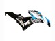 Migliori Carena Moto Honda CBR600RR 2007-2008 - Bianco Azzurro Chiaro Nero Lucido