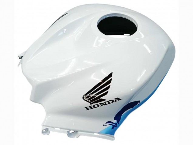 Migliori Carena Moto Honda CBR600RR 2007-2008 - Bianco Azzurro Chiaro Nero Lucido
