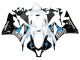 Migliori Carena Moto Honda CBR600RR 2007-2008 - Bianco Azzurro Chiaro Nero Lucido