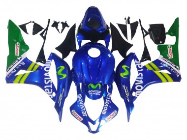 Migliori Carena Moto Honda CBR600RR 2007-2008 - Blu Verde MoviStar Castrol