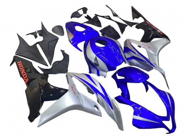 Migliori Carena Moto Honda CBR600RR 2007-2008 - Argento Blu Nero Lucido Corsa