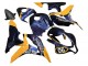 Migliori Carena Moto Honda CBR600RR 2007-2008 - Arancia Blu Scuro Trick Star 06