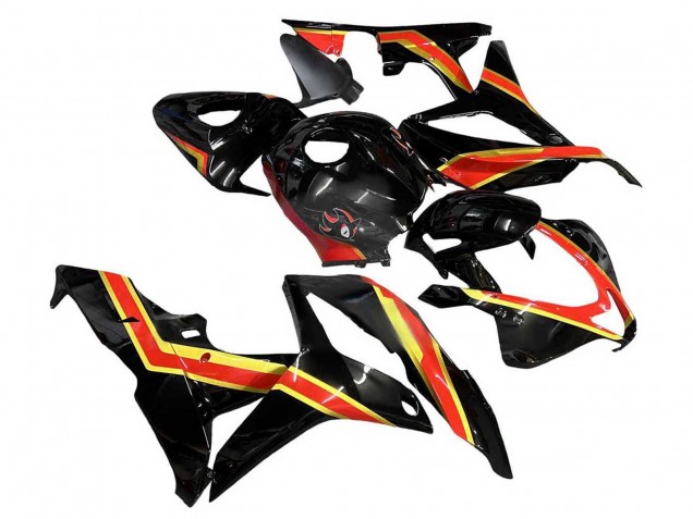 Migliori Carena Moto Honda CBR600RR 2007-2008 - Rosso Oro Nero Lucido
