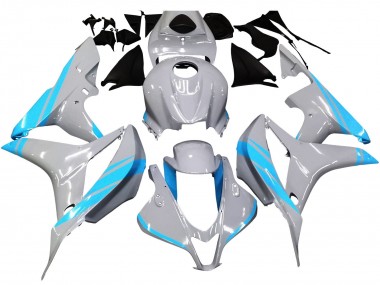 Migliori Carena Moto Honda CBR600RR 2007-2008 - Grigio Lucido Azzurro Chiaro