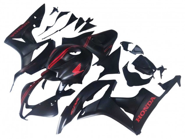 Migliori Carena Moto Honda CBR600RR 2007-2008 - Nero Opaco Rosso