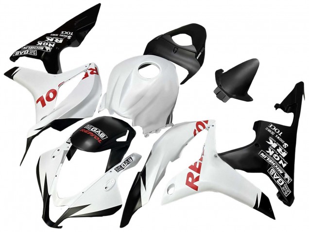 Migliori Carena Moto Honda CBR600RR 2007-2008 - Bianco Nero Opaco Rosso Repsol