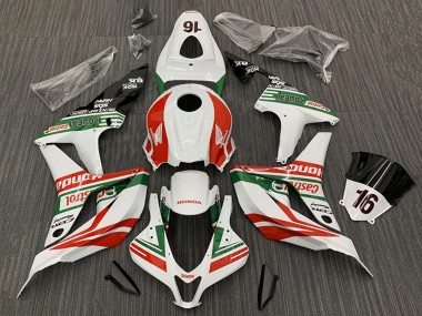 Migliori Carena Moto Honda CBR600RR 2007-2008 - Bianco Rosso Verde Nero Lucido Castrol 16