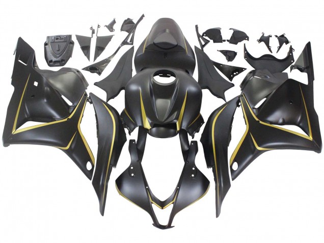 Migliori Carena Moto Honda CBR600RR 2009-2012 - Nero Opaco Oro