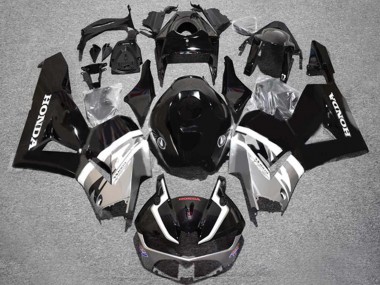 Migliori Carena Moto Honda CBR600RR 2013-2023 - Argento Nero Lucido