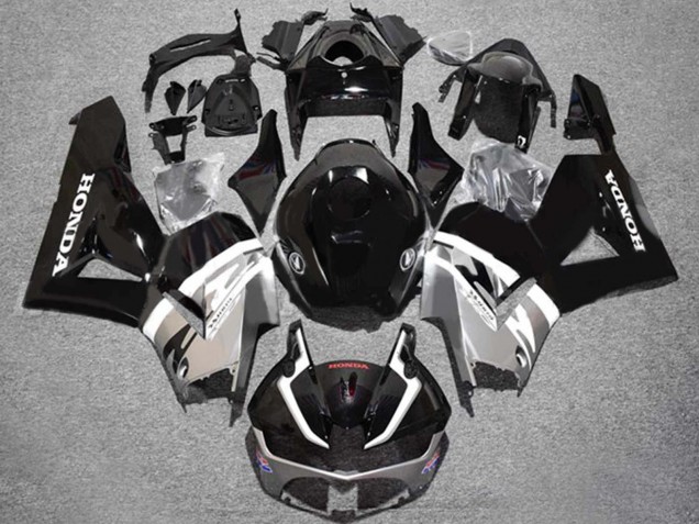 Migliori Carena Moto Honda CBR600RR 2013-2023 - Argento Nero Lucido