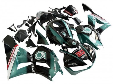 Migliori Carena Moto Honda CBR600RR 2013-2023 - Blu Verde Acqua Nero Lucido Petronas 20