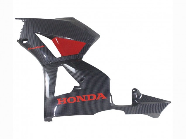 Migliori Carena Moto Honda CBR600RR 2013-2023 - Nero Fibra di Carbonio Rosso