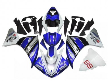 Migliori Carena Moto Yamaha YZF R1 2009-2011 - Bianco Blu Nero Yamalube ENEOS M1