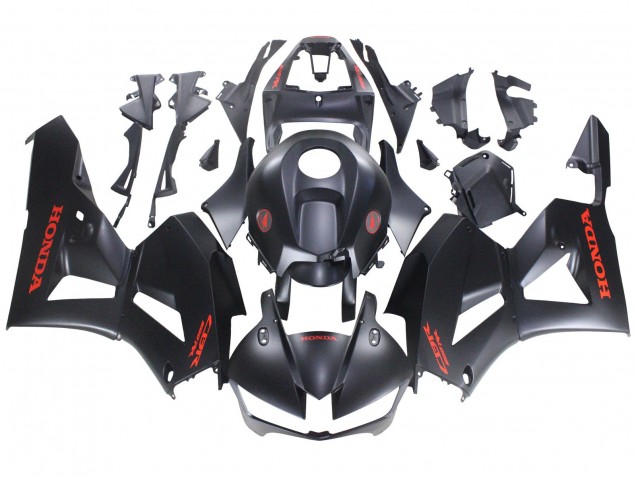 Migliori Carena Moto Honda CBR600RR 2013-2023 - Nero Opaco Rosso Decals