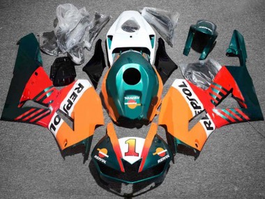 Migliori Carena Moto Honda CBR600RR 2013-2023 - Arancia Bianco Rosso Nero Lucido Verde Scuro Repsol 1