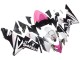 Migliori Carena Moto Kawasaki ZX10R 2004-2005 - Nero Rosa Bianco Playboy Motul