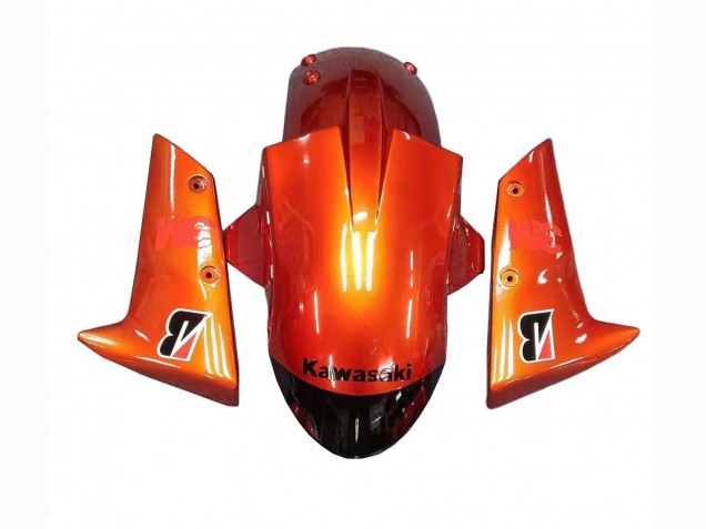 Migliori Carena Moto Kawasaki ZX10R 2004-2005 - Burnt Arancia Nero Mostro Elf