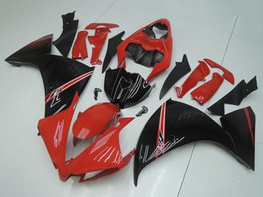Migliori Carena Moto Yamaha YZF R1 2012-2014 - Rosso Nero Lucido