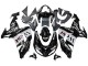 Migliori Carena Moto Kawasaki ZX10R 2006-2007 - Nero Lucido Bianco West