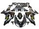 Migliori Carena Moto Kawasaki ZX10R 2006-2007 - Grigio Giallo Nero Lucido Mostro Elf