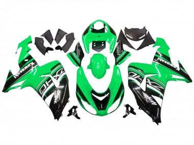 Migliori Kit Carena Moto Kawasaki ZX10R 2006-2007 - Verde Bianco Nero